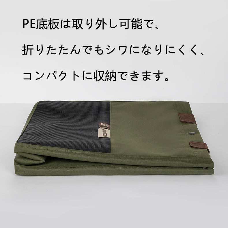 軽量ペットショルダーキャンバスバッグ|通気メッシュ・折りたたみ対応・小型犬猫用