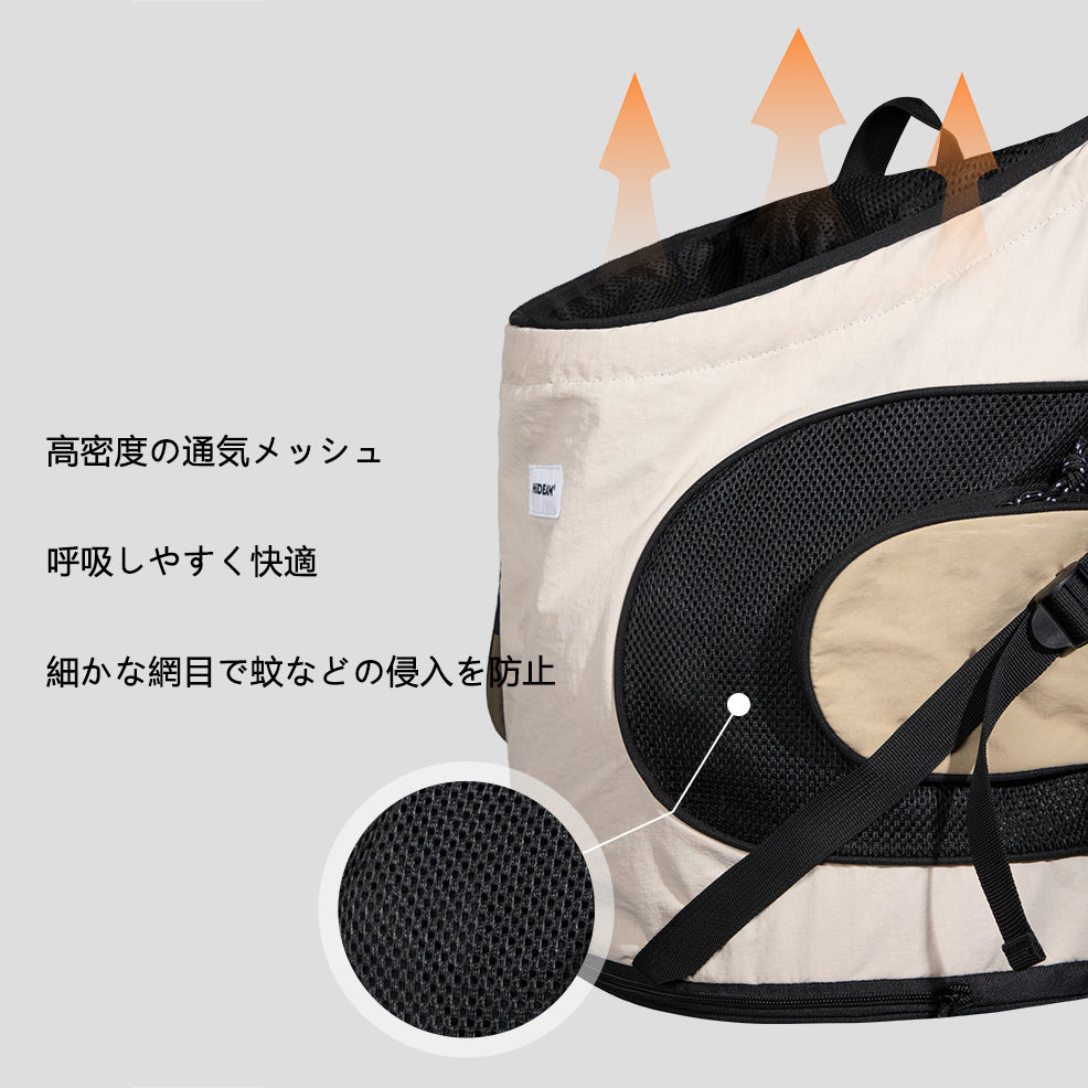 前抱きタイプ ペット用キャリーバックパック|猫・小型犬対応