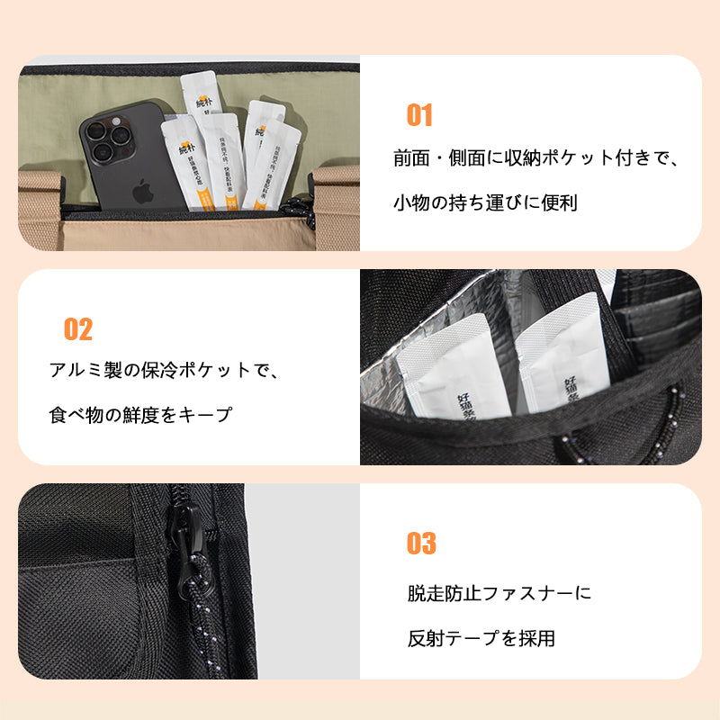 軽量ペットキャリーショルダーバッグ|斜め掛け対応・小型犬猫向けコンパクト外出バッグ