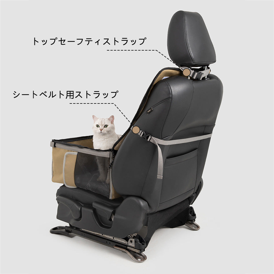 車載対応ペットキャリーシート|360°安全保護・リュック兼用