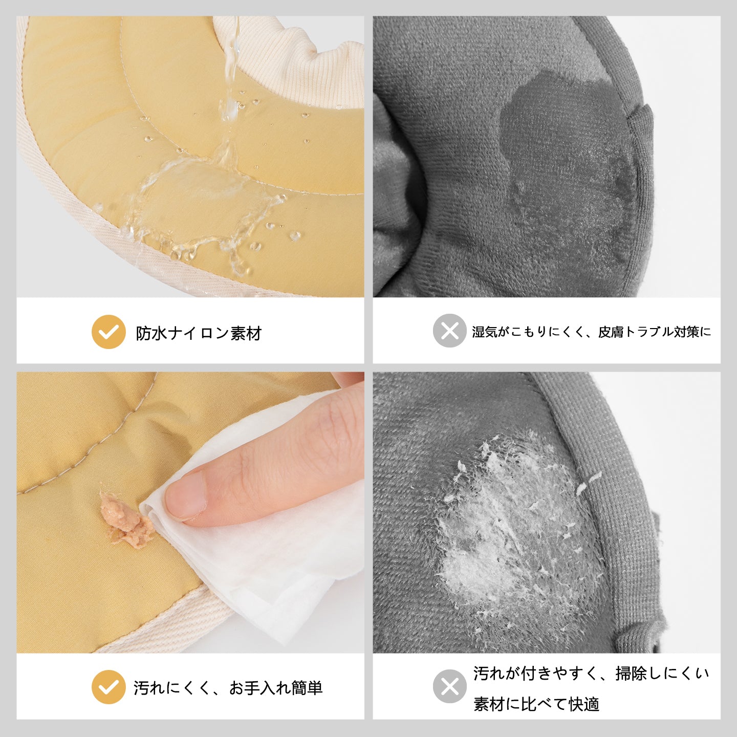 ドーナツ型ペット用エリザベスカラー|犬猫兼用 軽量ソフトネックカラー