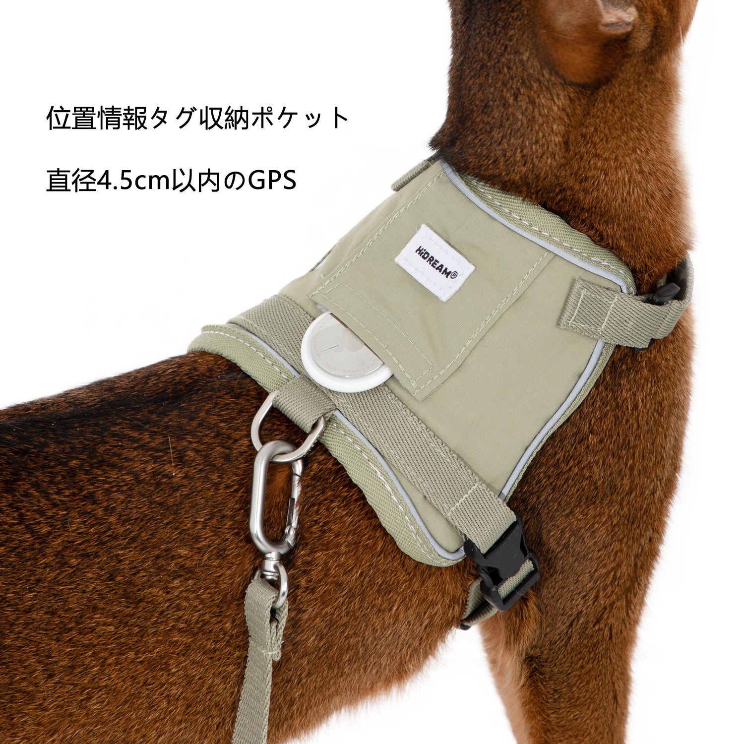 軽量ベスト型猫ハーネス|反射ストラップ付き・通気メッシュ