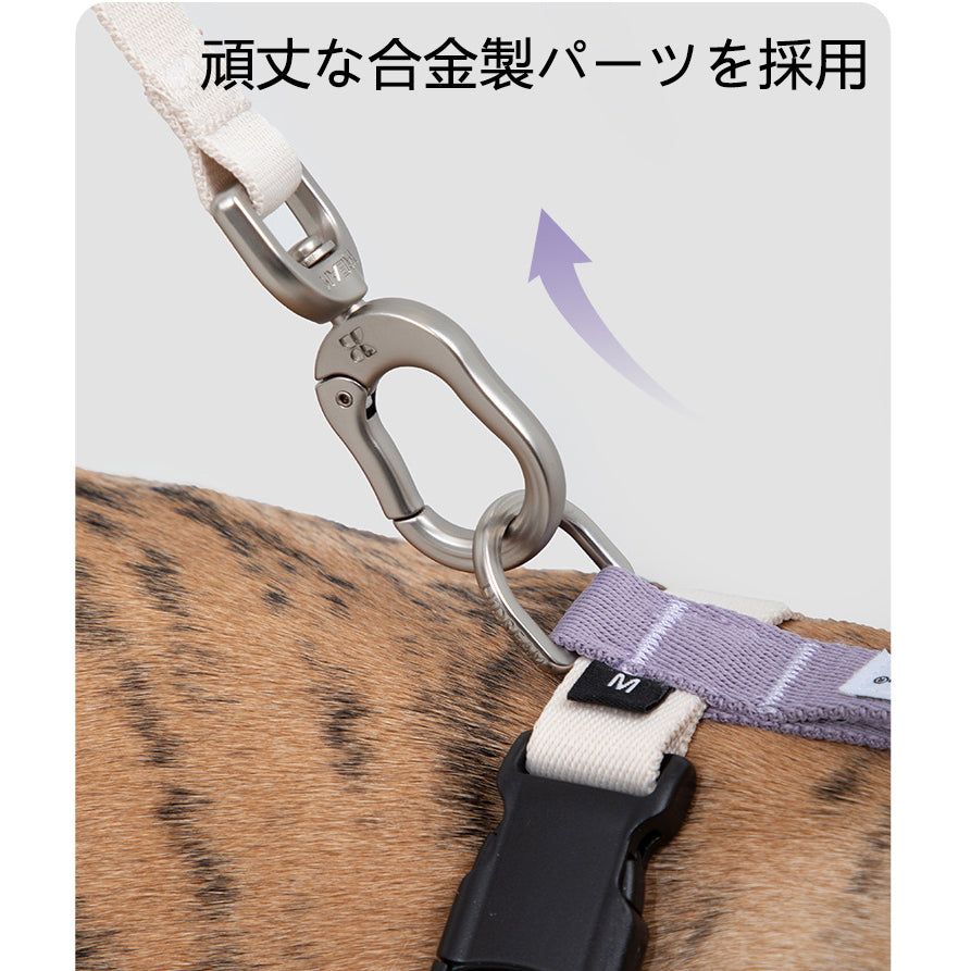 脱走防止I字型犬用ハーネス&リードセット|軽量設計・小型犬中型犬対応