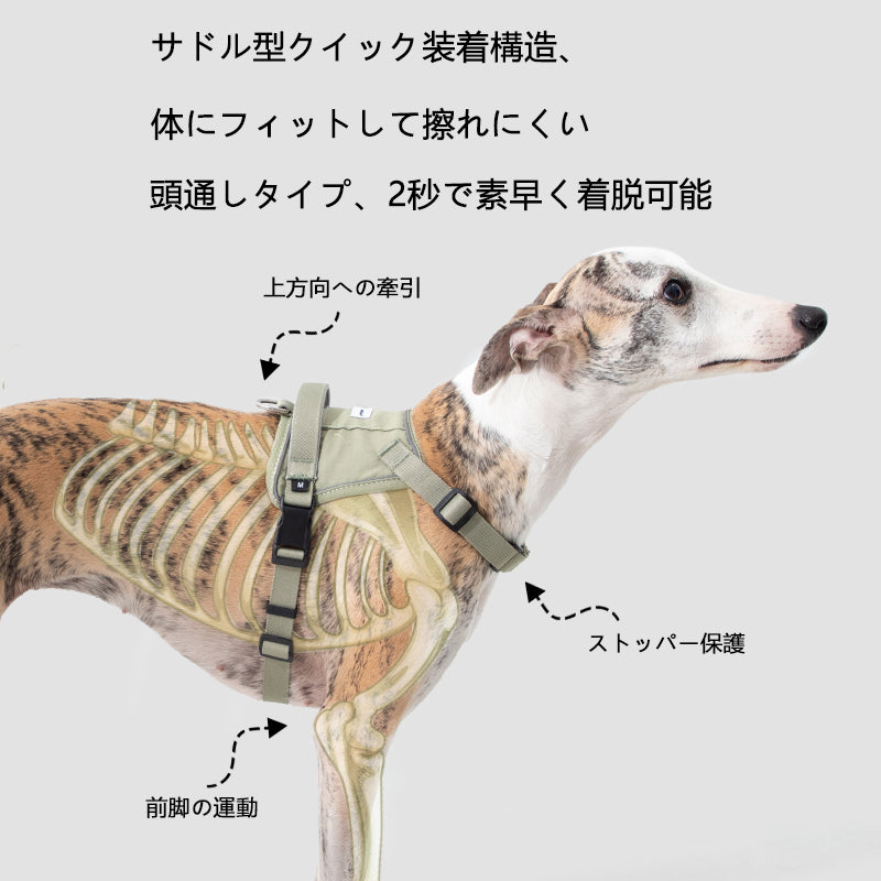 速着ベスト型犬用ハーネス|脱走防止・衝撃軽減
