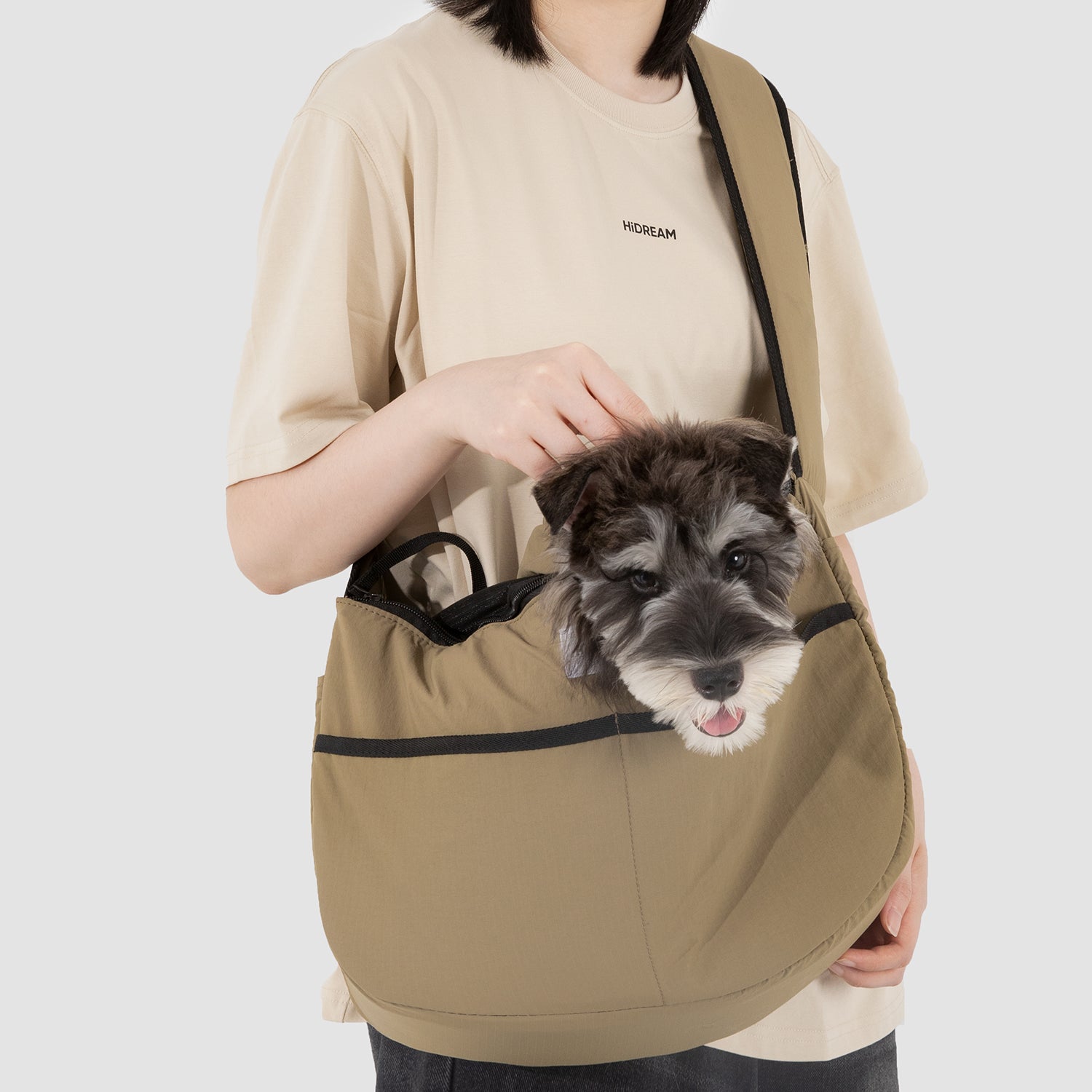 猫用スリングキャリーバッグ|広開口・安定底板・軽量設計