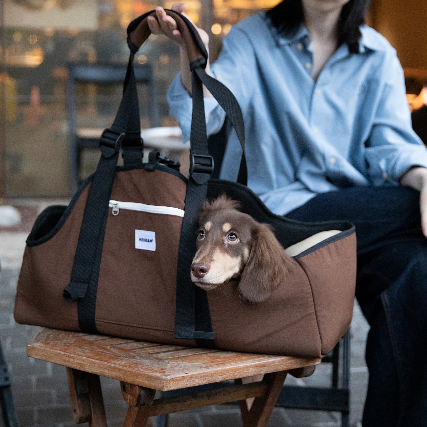 犬用ポータブルキャリーバッグ|体幹サポート設計・3WAY仕様