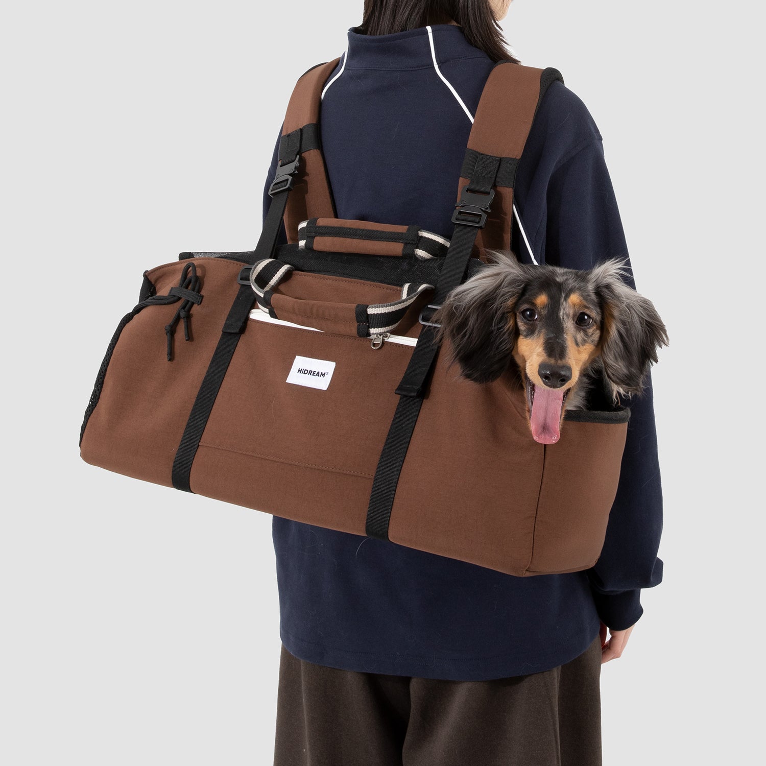 ペット用バゲット型リュック|猫・小型犬兼用 キャリーリュック