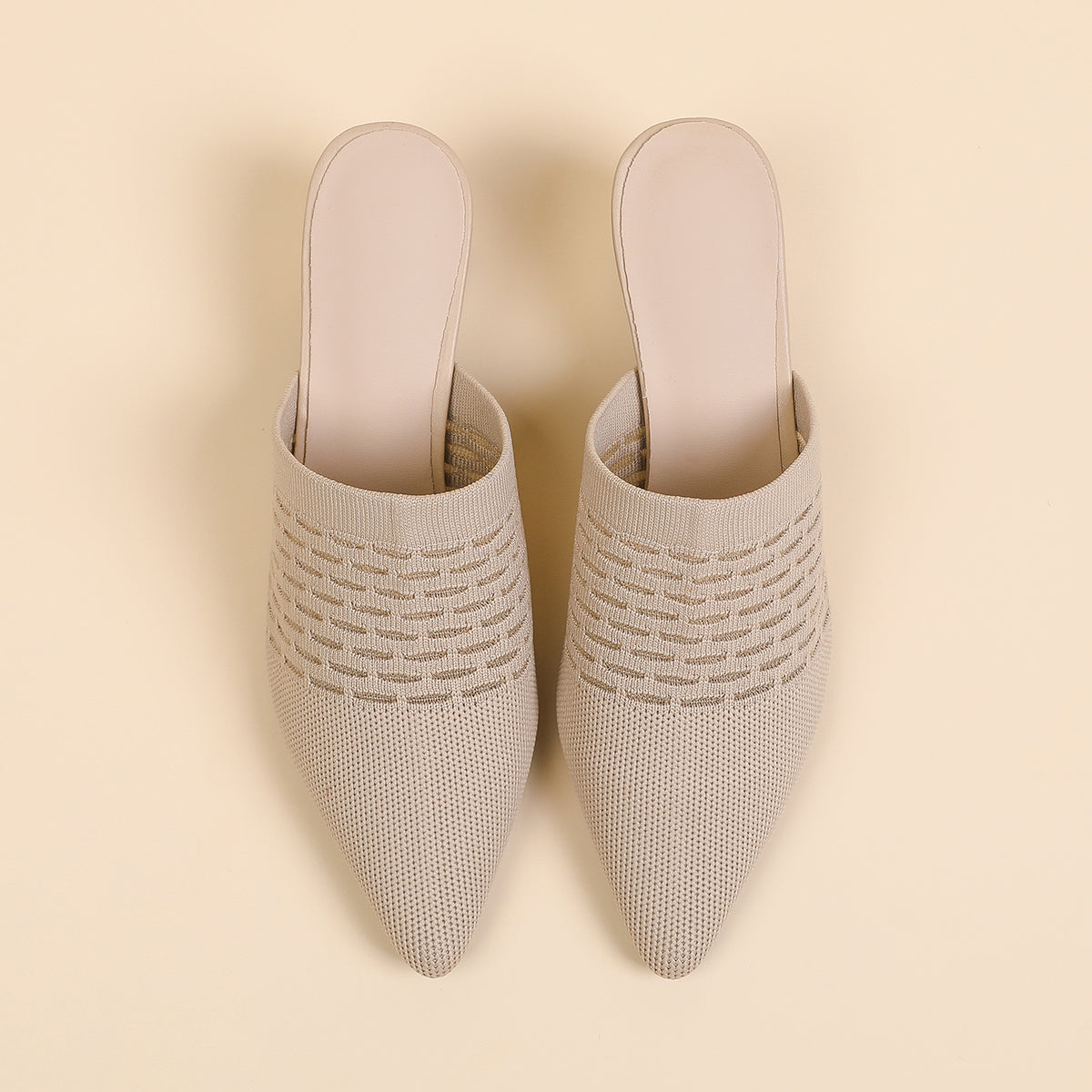 尖頭包頭 5cmチャンキーヒール サンダル