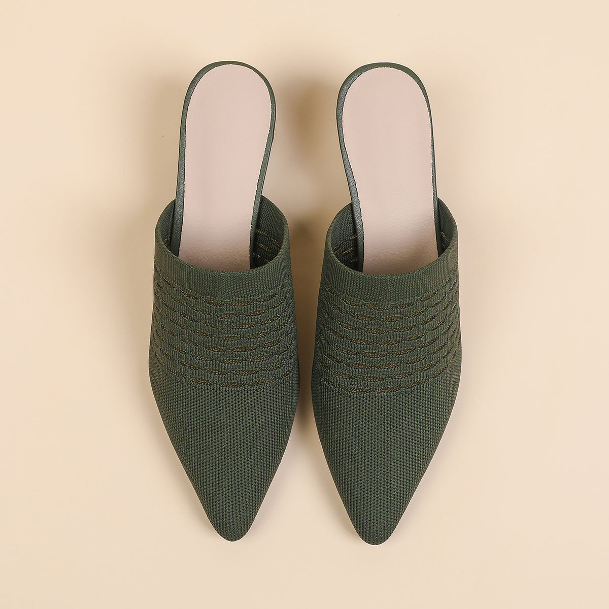 尖頭包頭 5cmチャンキーヒール サンダル