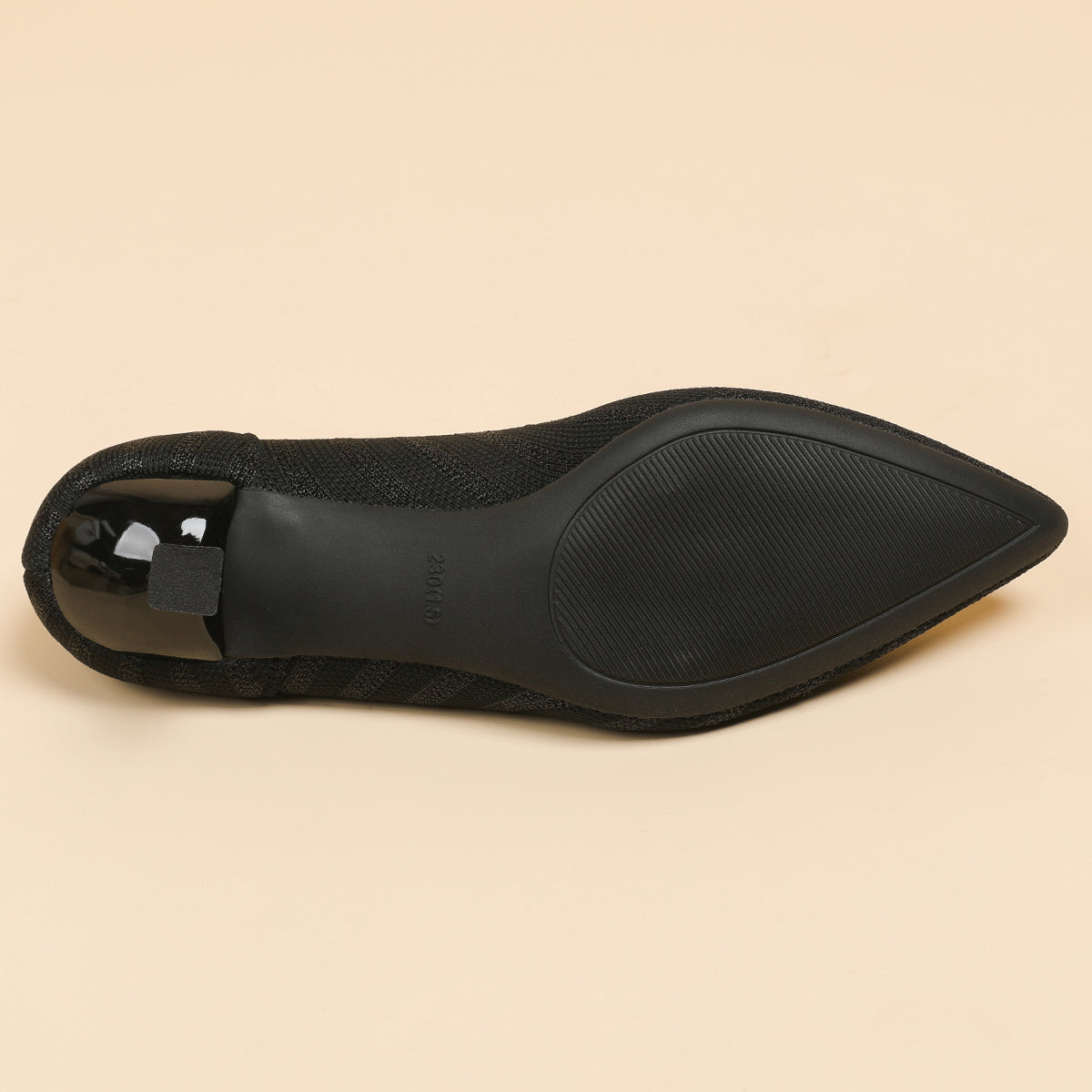 尖頭浅口 4cmキトゥンヒール パンプス