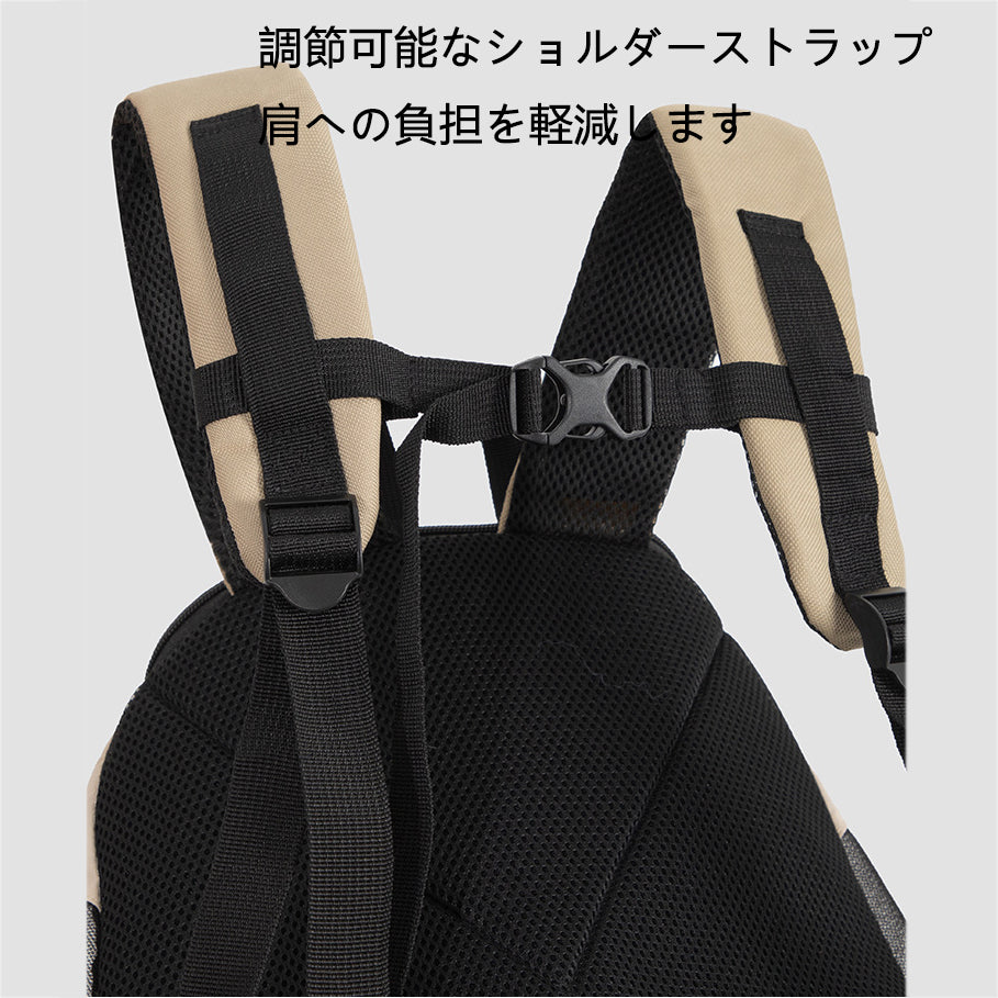 超軽量ペットリュックキャリー｜前後2WAY・全面メッシュ