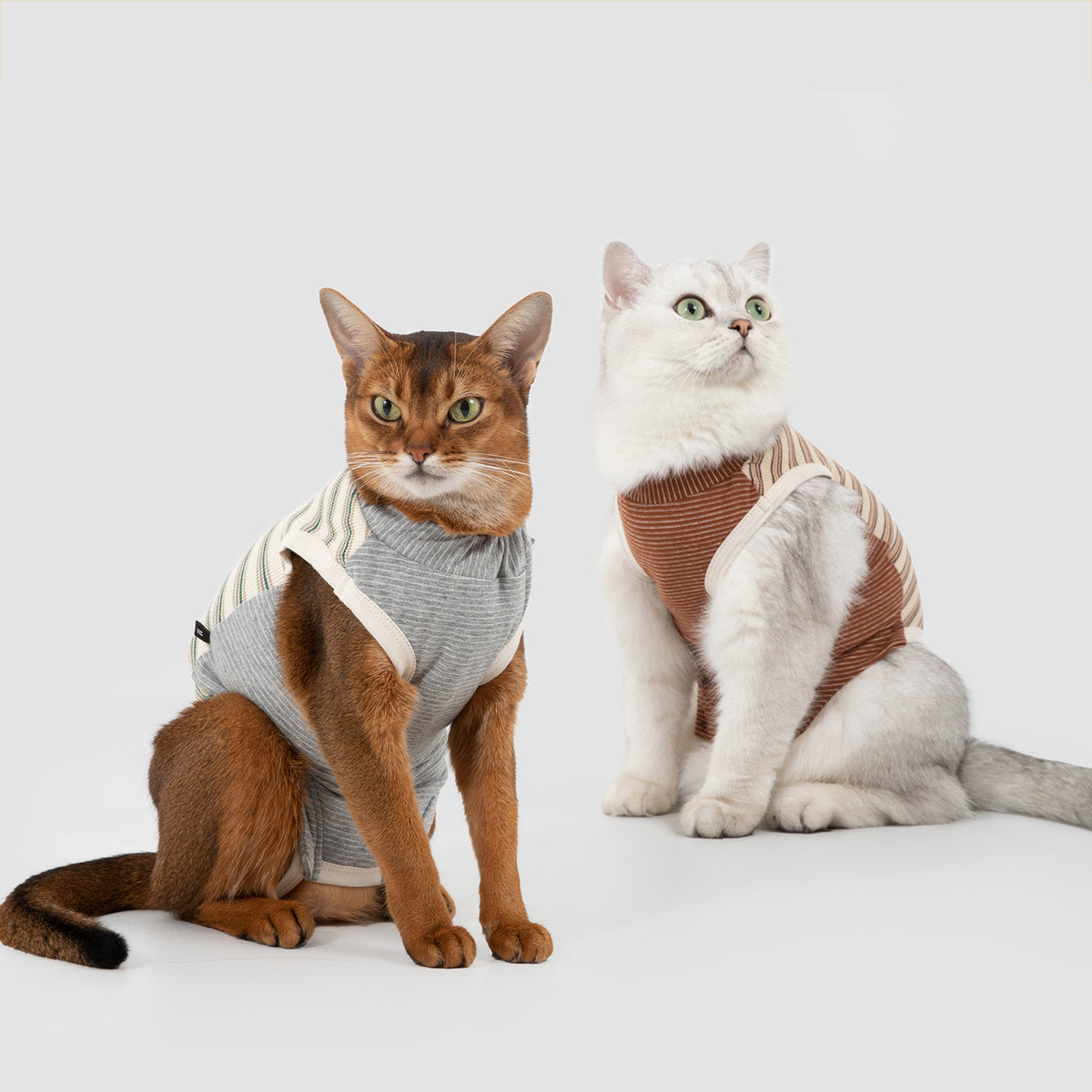 猫用術後ウェア｜お腹全体カバー・舐め防止・着丈調節可能