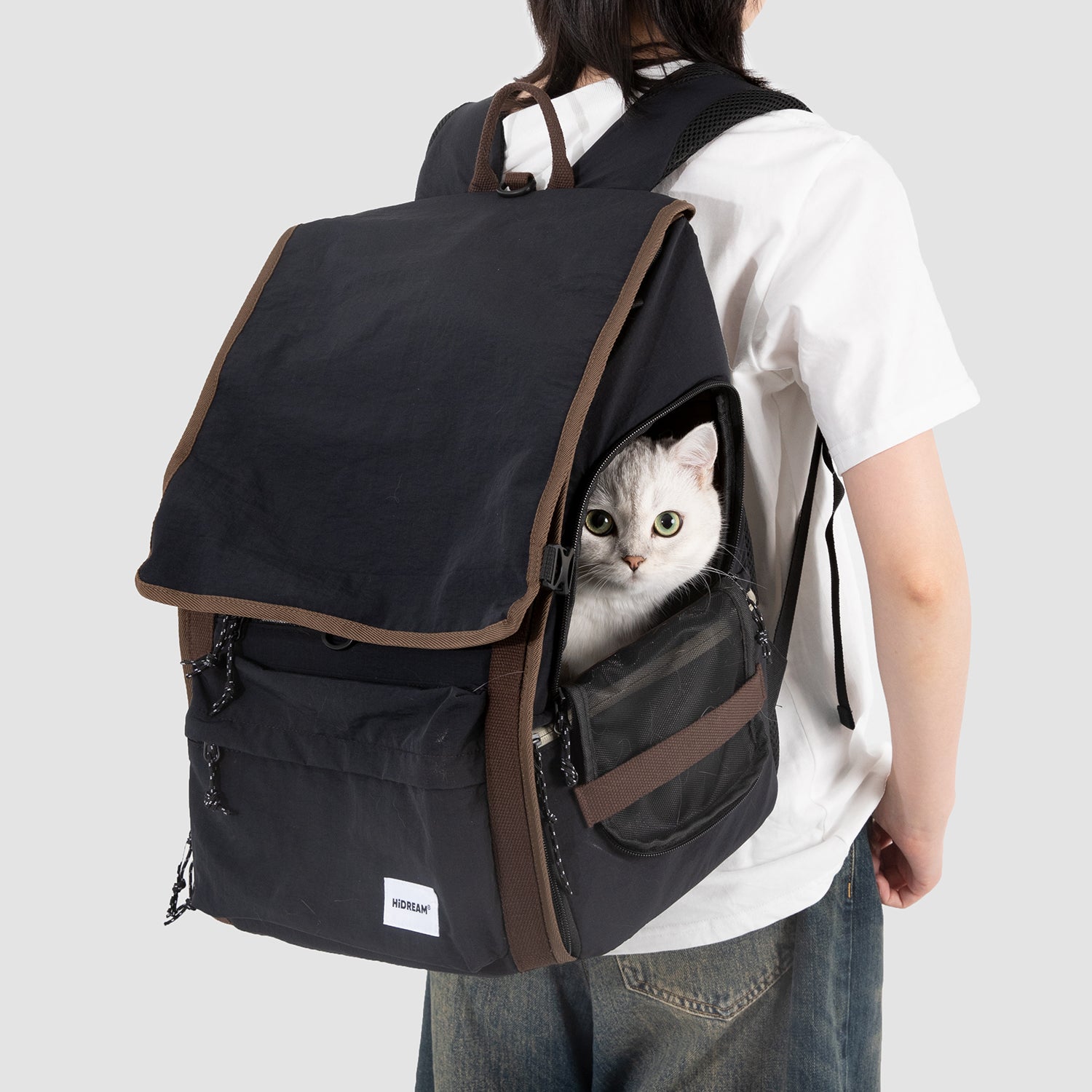 猫用リュックキャリー｜広々立体設計・安定サポート