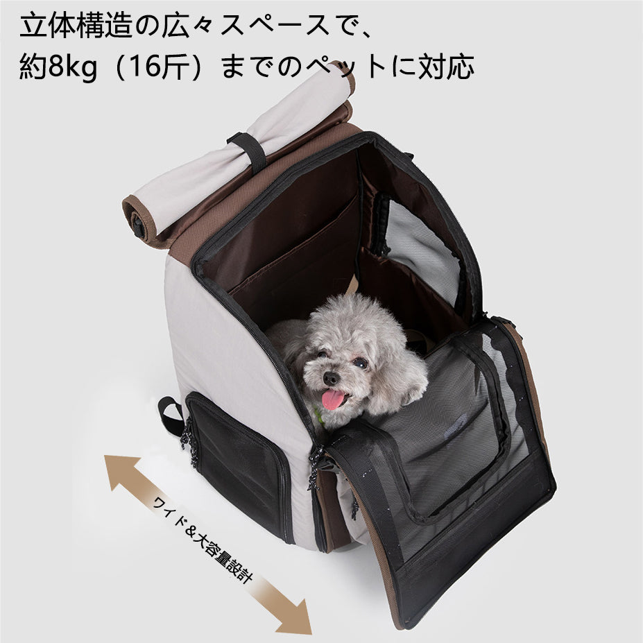 猫用リュックキャリー｜広々立体設計・安定サポート
