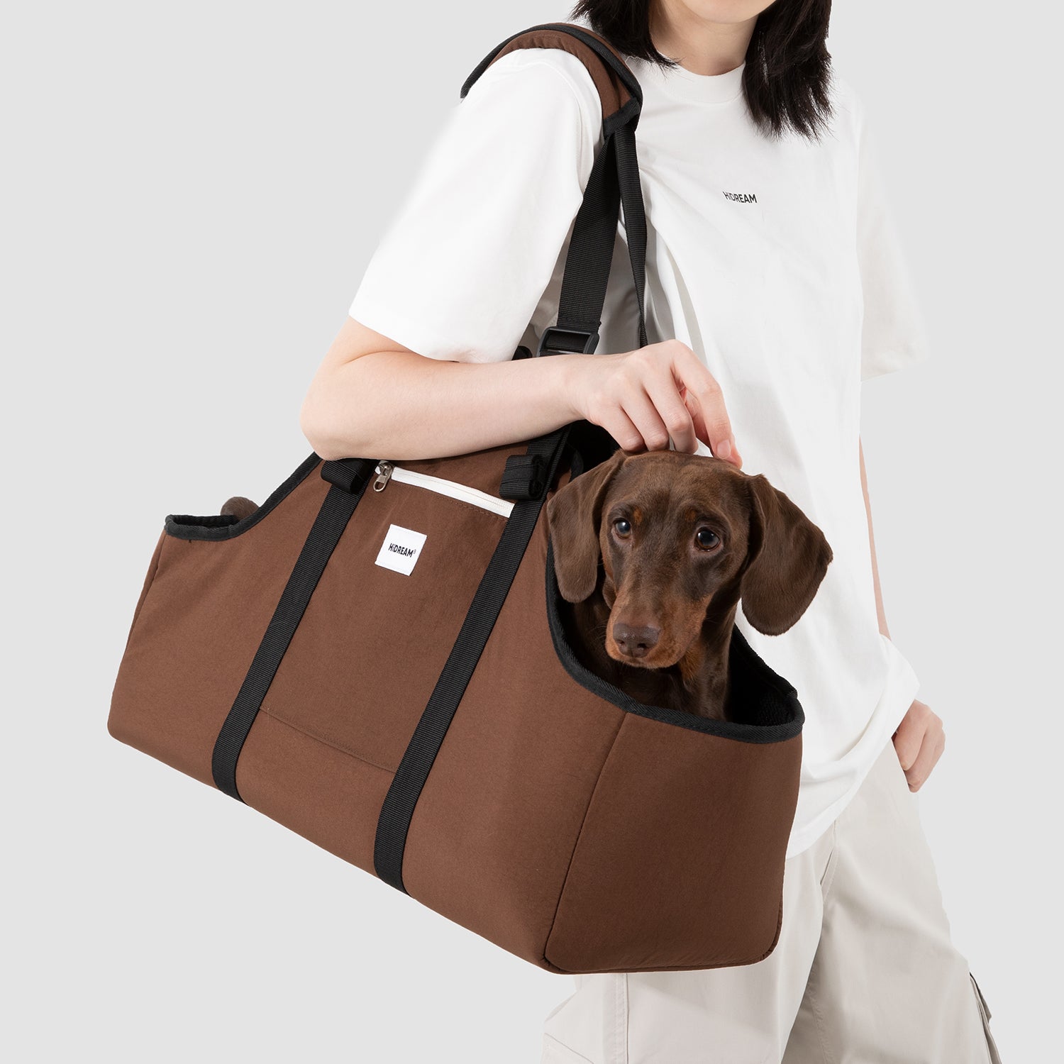 犬用ポータブルキャリーバッグ｜体幹サポート設計・3WAY仕様