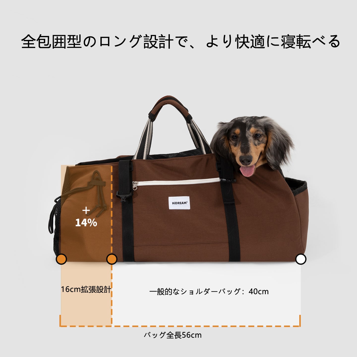 ペット用バゲット型リュック｜猫・小型犬兼用 キャリーリュック