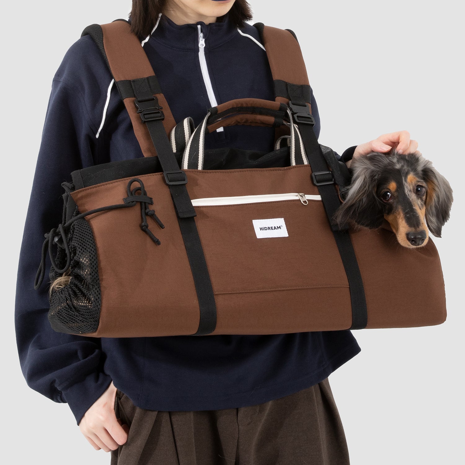 ペット用バゲット型リュック｜猫・小型犬兼用 キャリーリュック