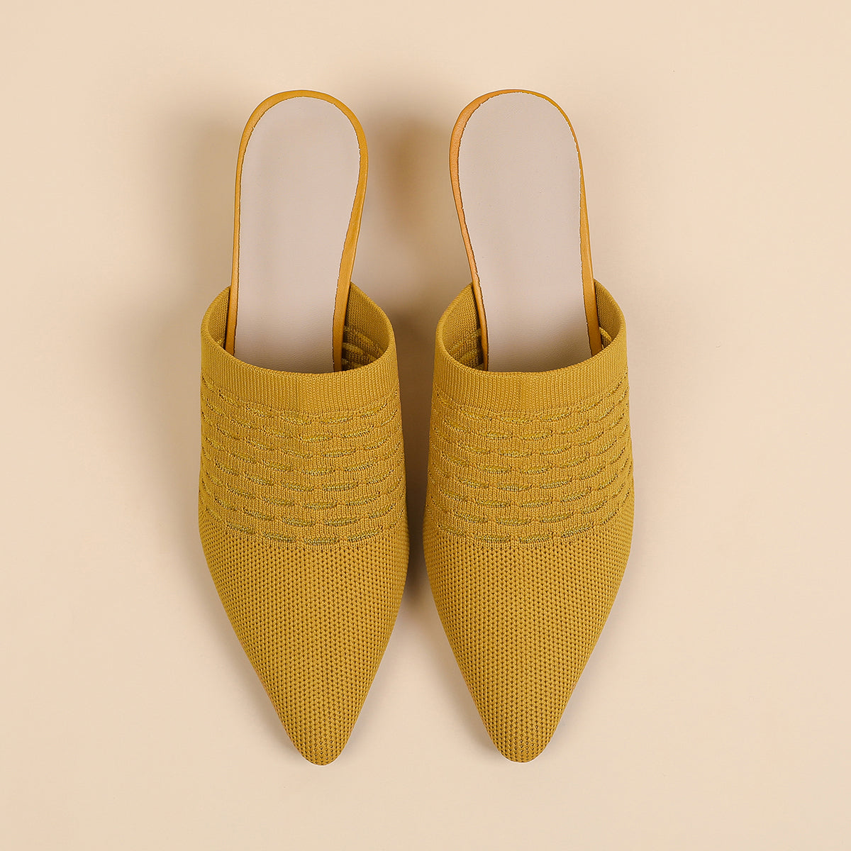 尖頭包頭 5cmチャンキーヒール サンダル