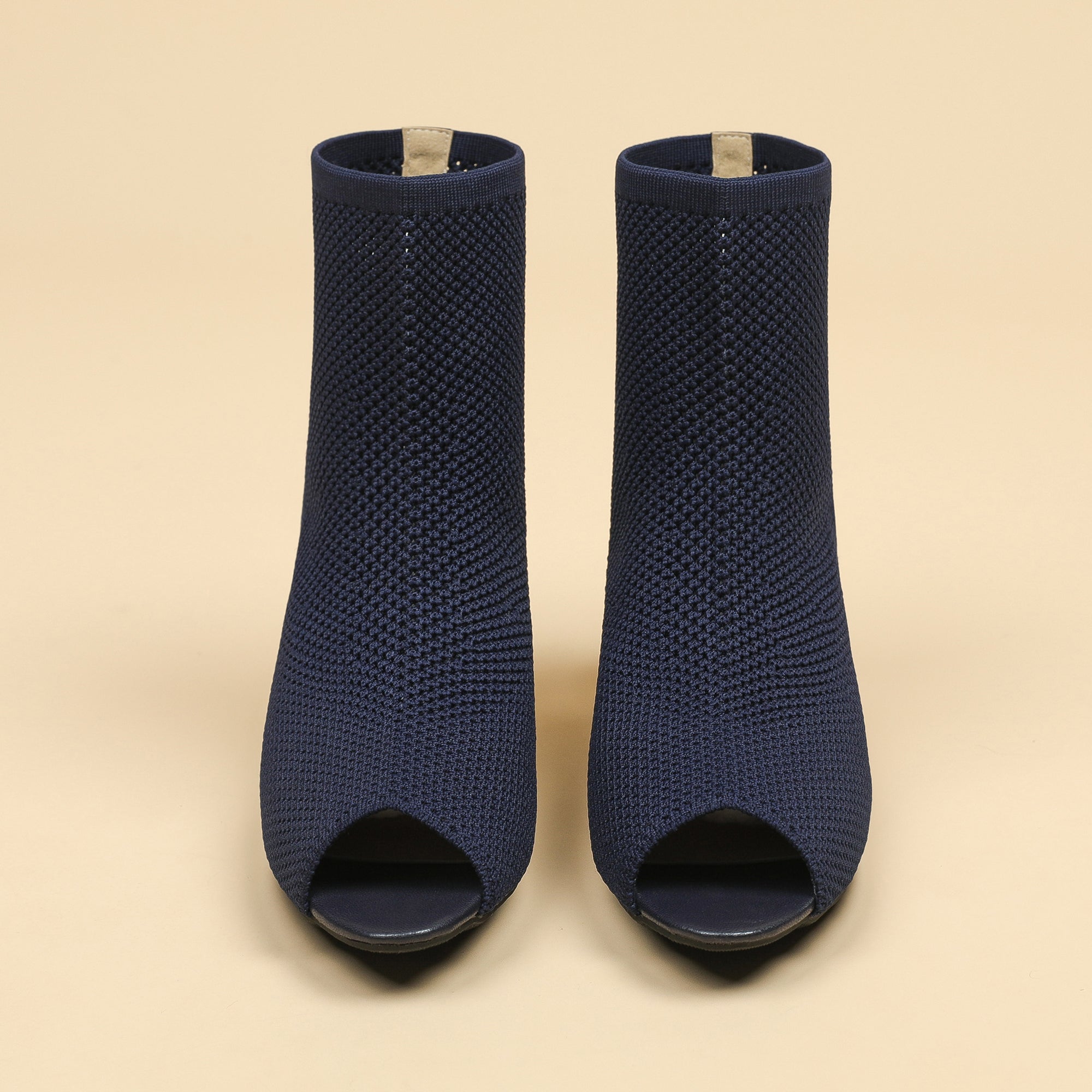 オープントゥ ポインテッドトゥ 5cmチャンキーヒール サンダル